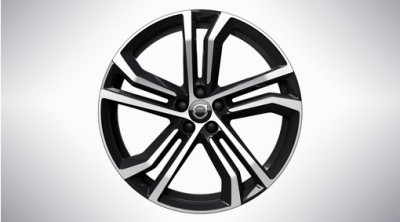Complete wheels, summer "5-double-spoke Black Diamond Cut" 8.5 x 20", incl. Twin Engine