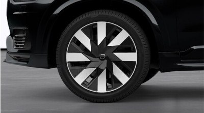 Complete wheels, summer "8-spoke Black Diamond Cut" 9 x 21", Continental tires, incl. T8