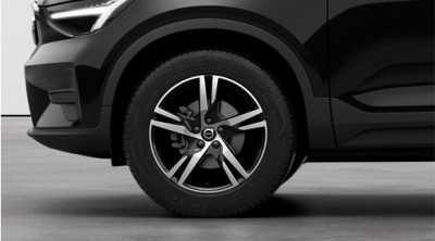 Complete wheels, winter "5-double-spoke Matt Black Diamond Cut" 7.5 x 18", excluding Pure electric and Twin Engine, Volvo XC40